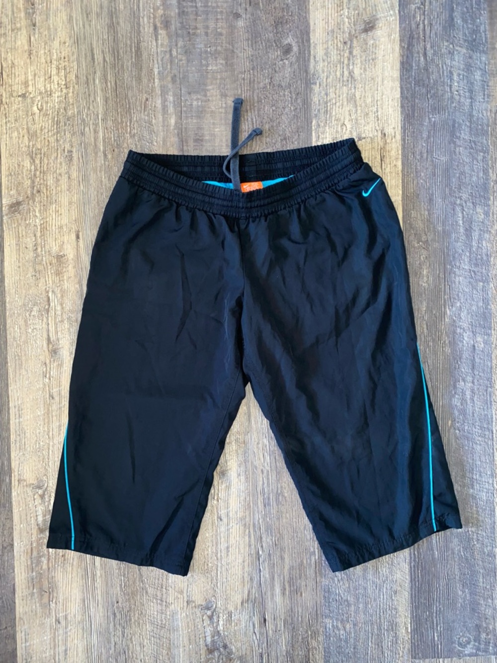 Nike Black Shorts with Teal Liner